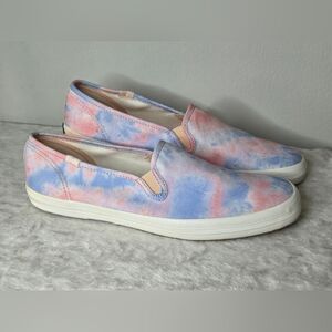 Keds Women's 10 Pink and Blue Tie-Dye Cotton Candy Clouds Sneakers